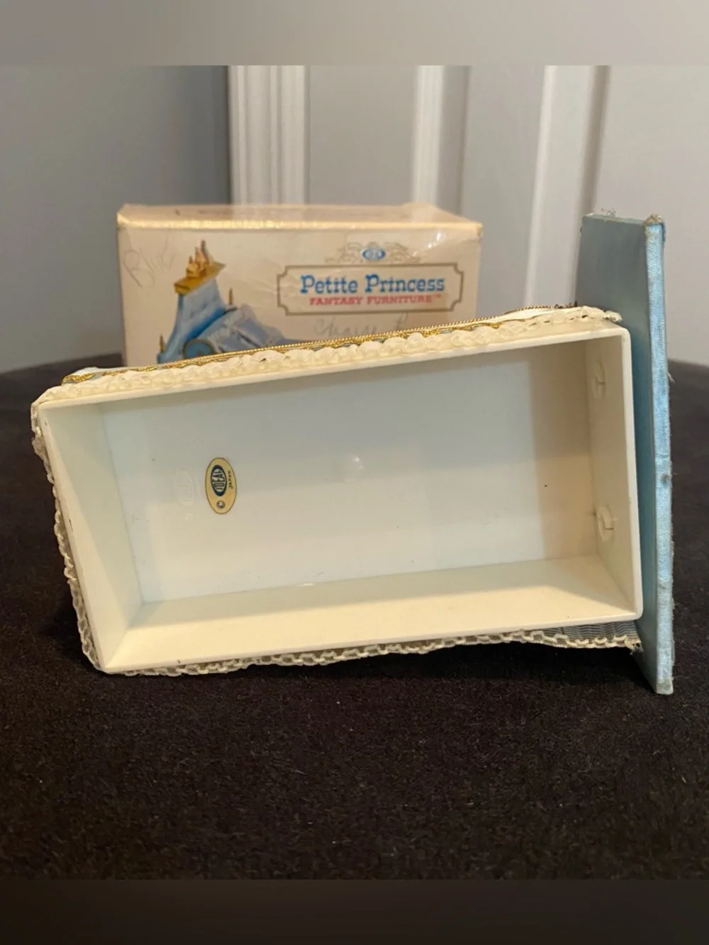 Vintage Ideal “Petite Princess” 4416-4 300 Little Pincess Miniature Bed - Blue
